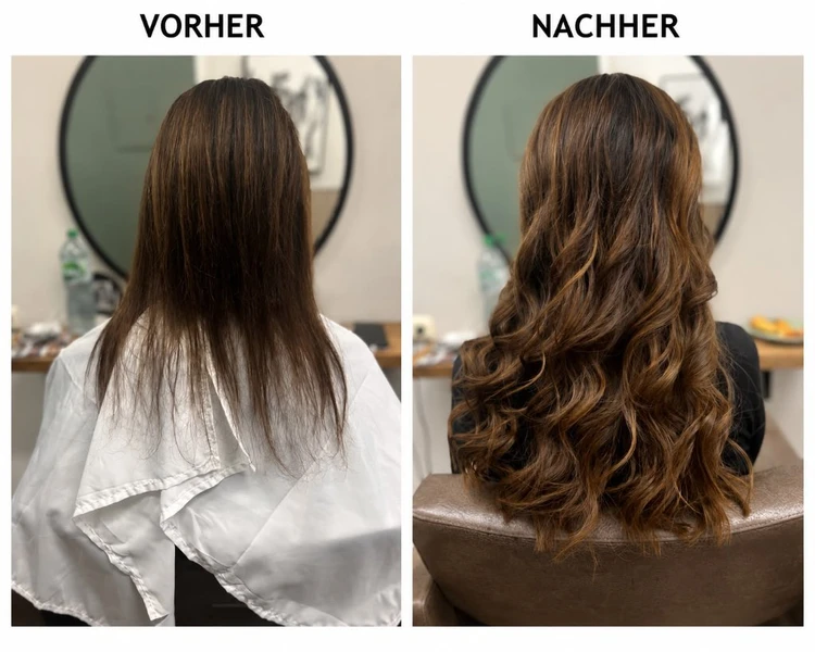 Vorher Nachher Haarverdichtung Viersen: Voller und gepflegt